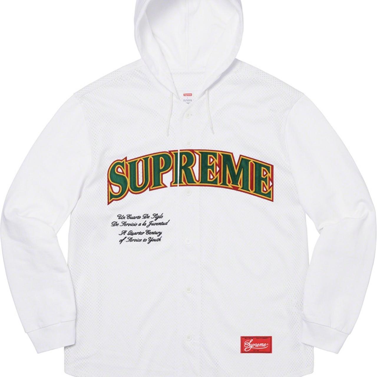 Supreme mesh hooded sale