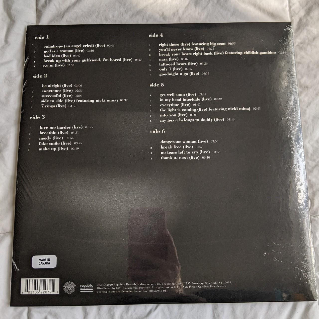 ARIANA GRANDE - k bye for now (swt live) 3LP RSD... - Depop