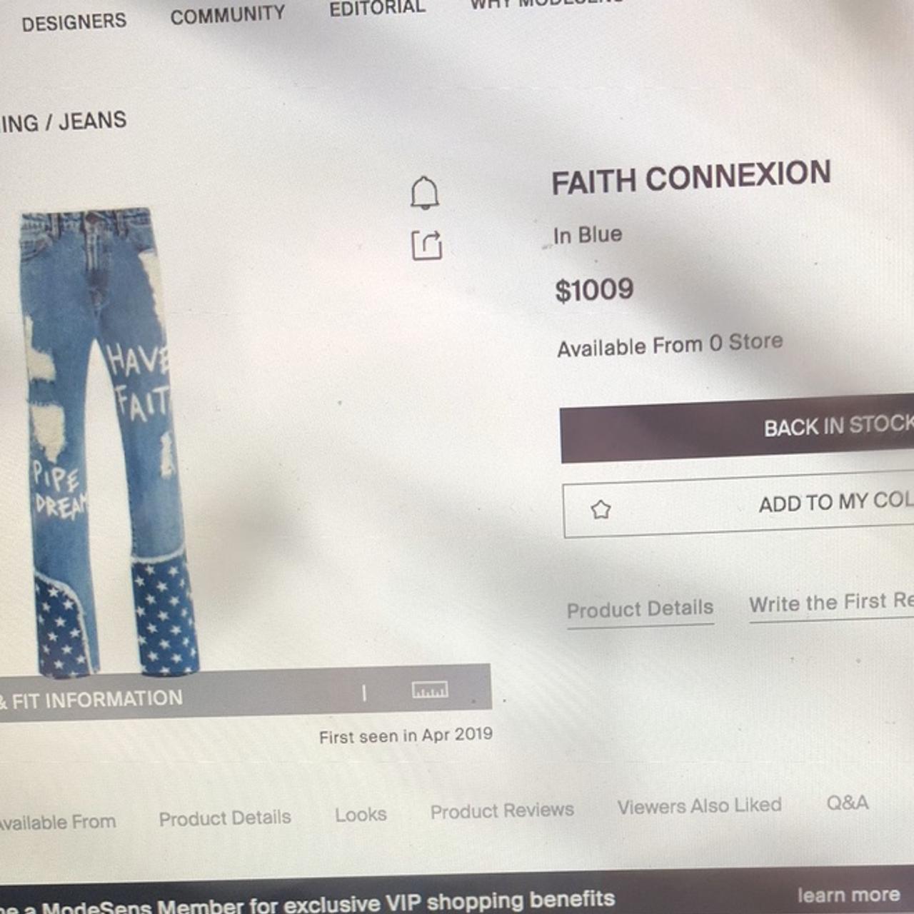 Faith Connexion Women's Blue and White Jeans (4)