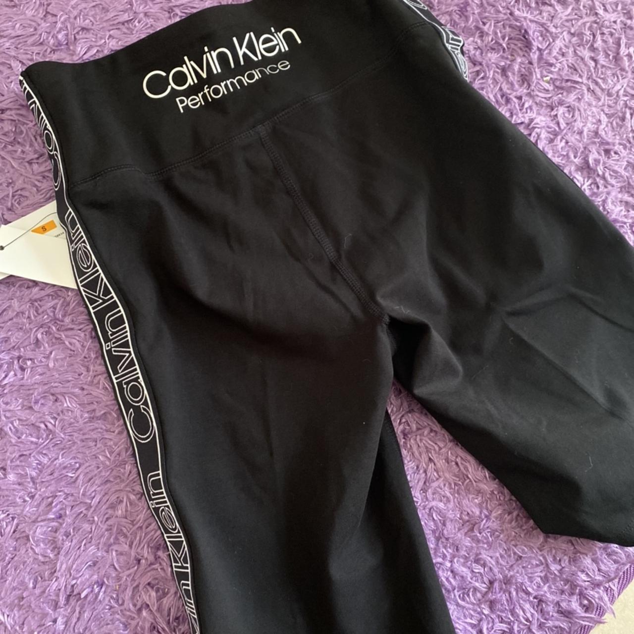 NWT CALVIN KLEIN BLACK BIKER SHORTS size small tags - Depop