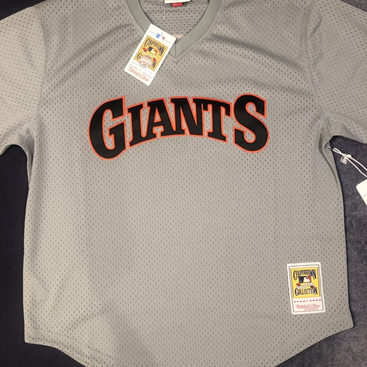 Men's Mitchell & Ness Orange MLB San Francisco Giants Mesh V-Neck Jers –  The Spot for Fits & Kicks