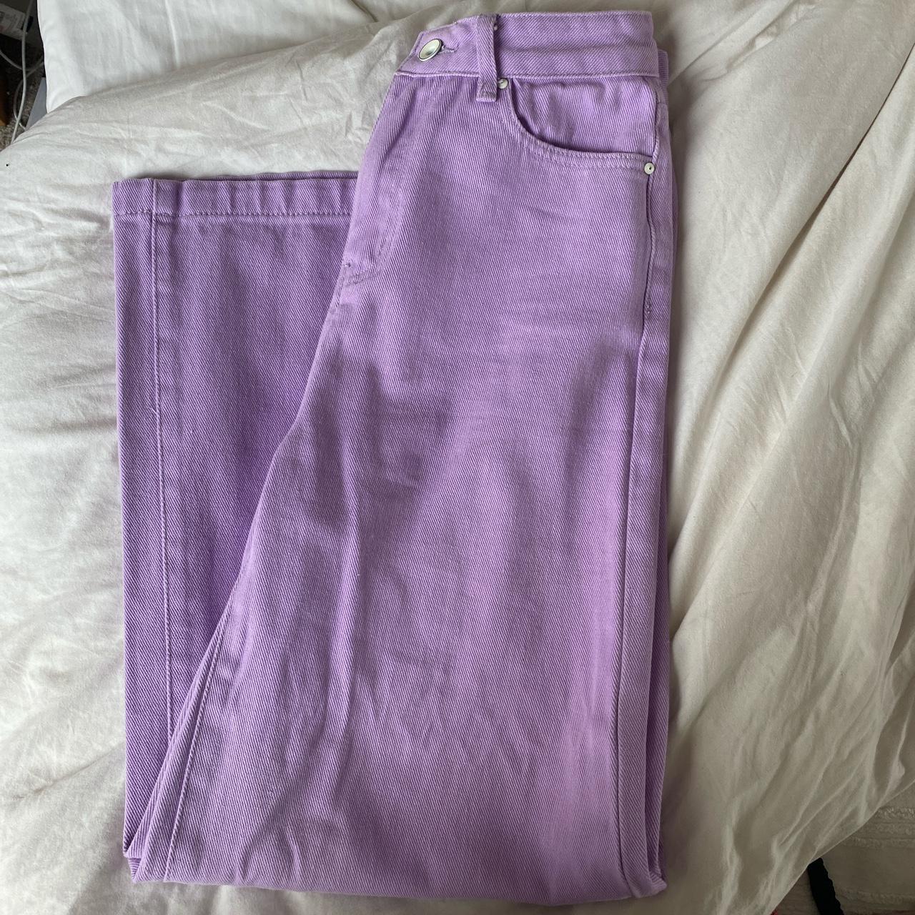 💜 Size 6 (UK XS) SHEIN purple flared jeans! Only... - Depop