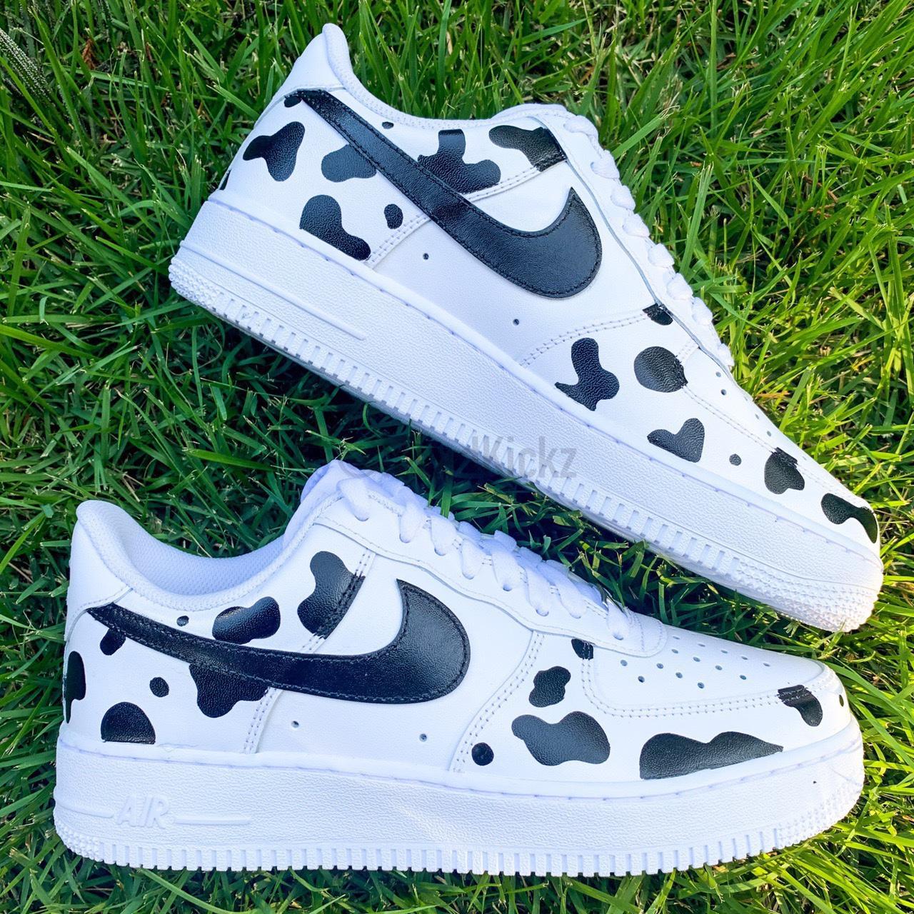 Custom Air Force 1 Cow Print