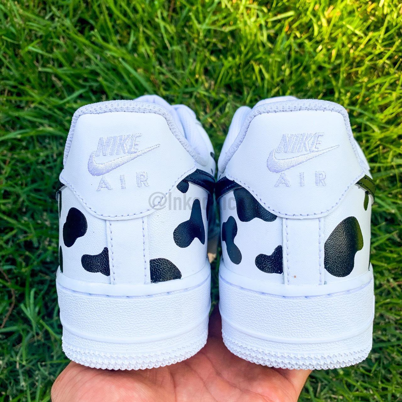 Cow Print Baby Air Force Custom Nike Air Force Custom Blood Drip