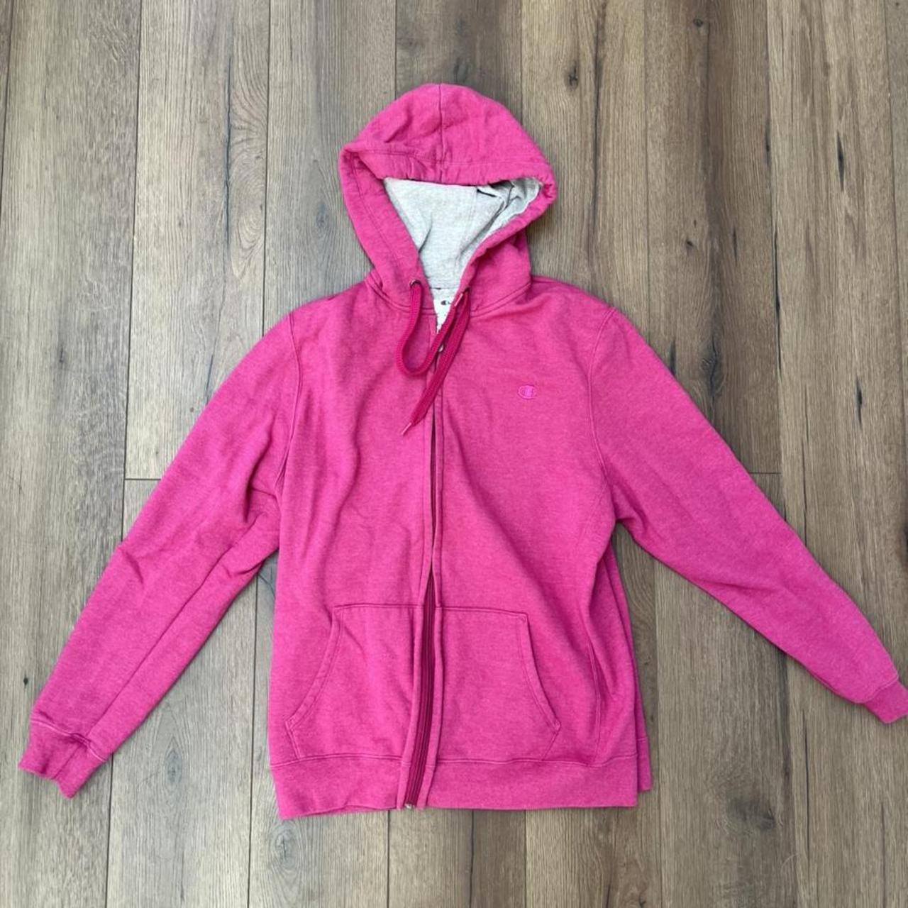 Champion Women's Pink Hoodie | Depop