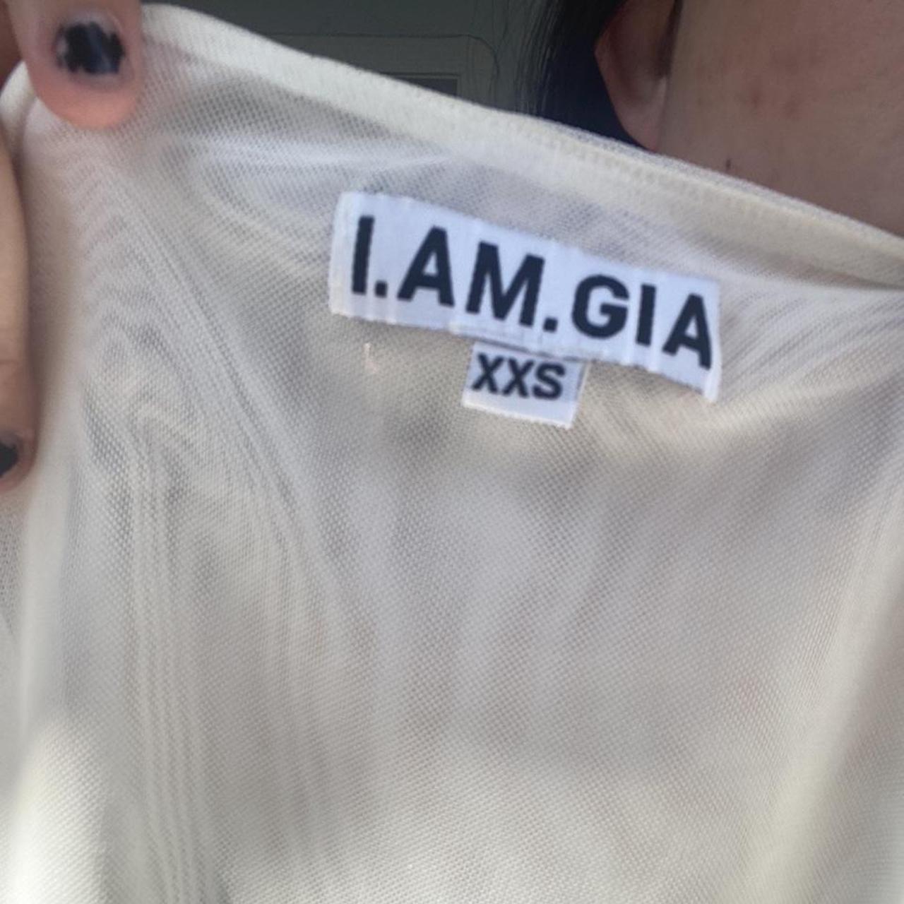 i am gia sheer white shirt :)) worn once! has some... - Depop