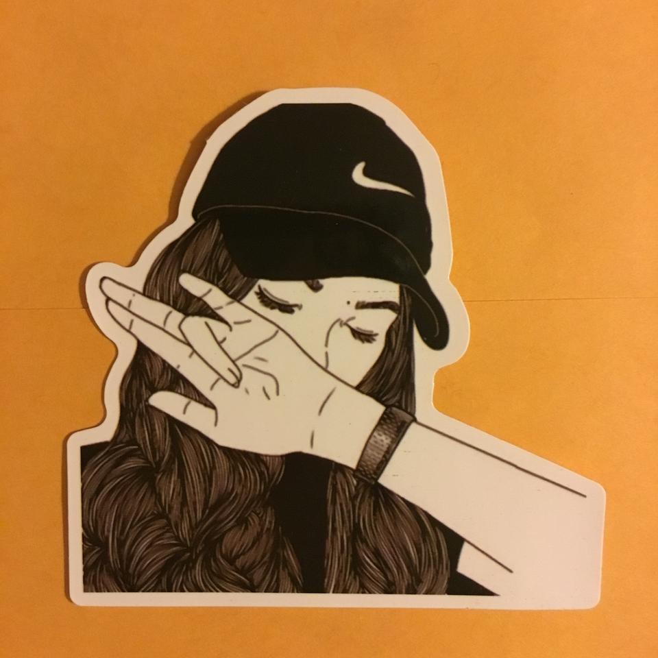Cute set of Nike stickers :) perfect for laptops, - Depop