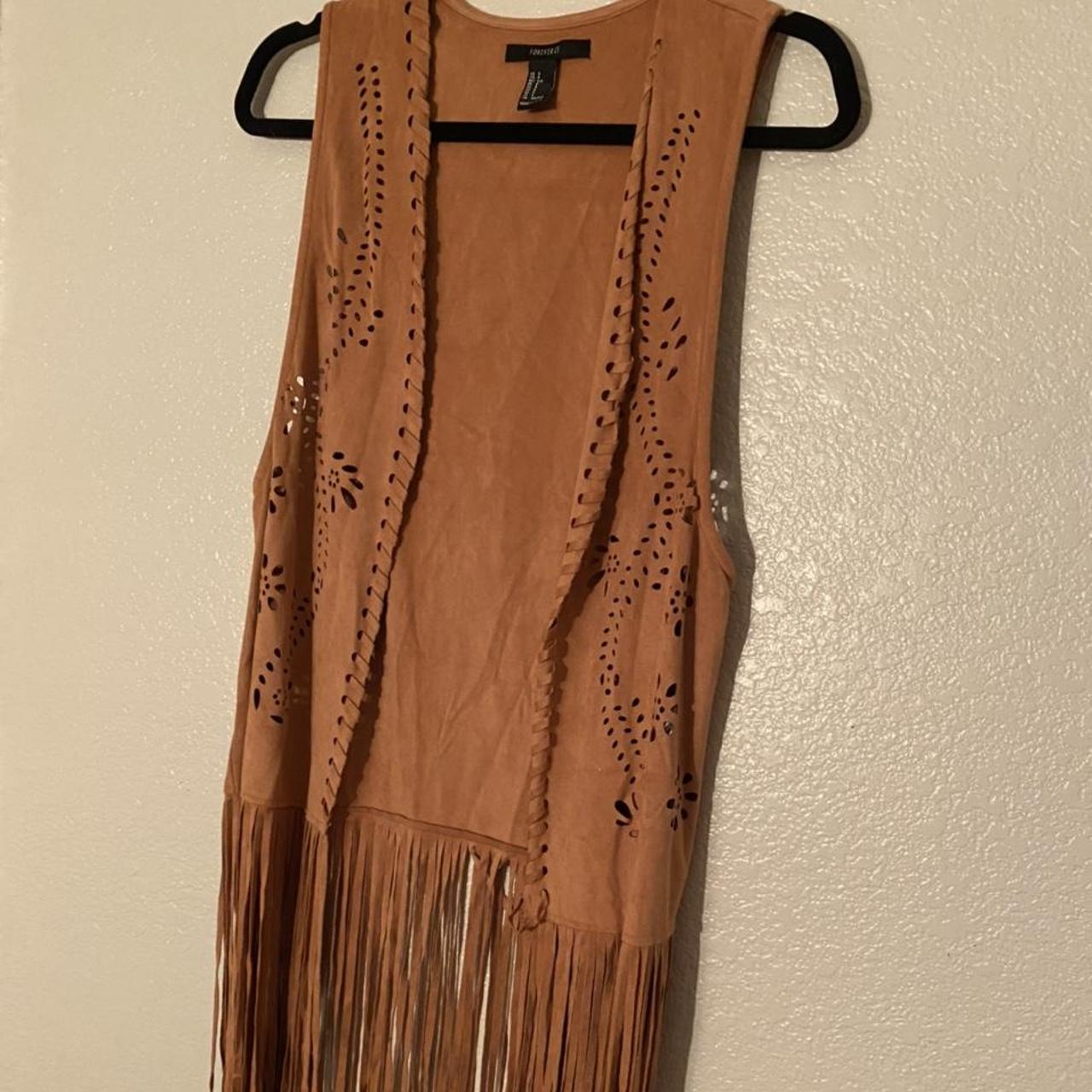 western fringe vest