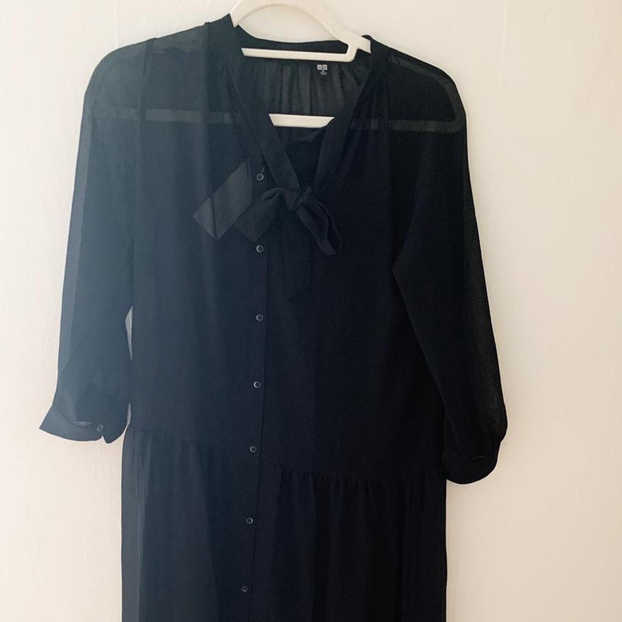 uniqlo chiffon dress