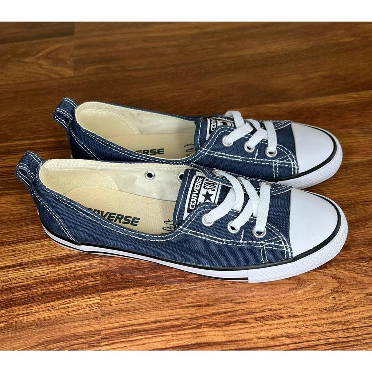 navy ballet converse