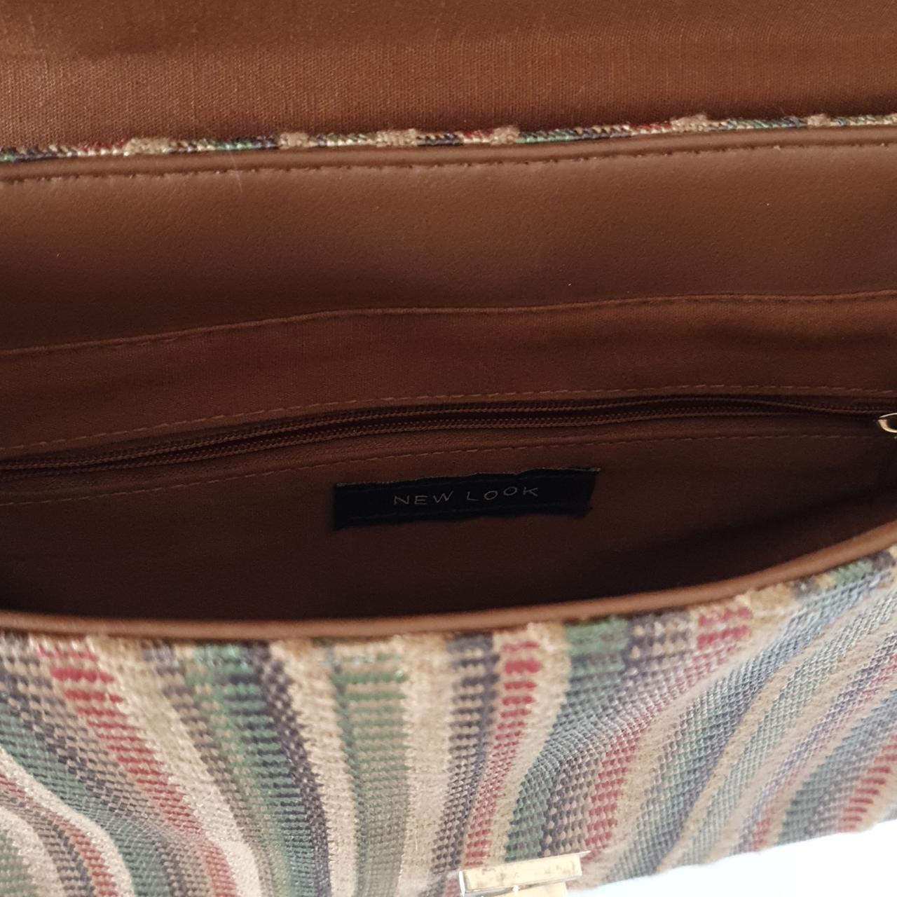 New look tan satchel shoulder bag. Only used once or... - Depop