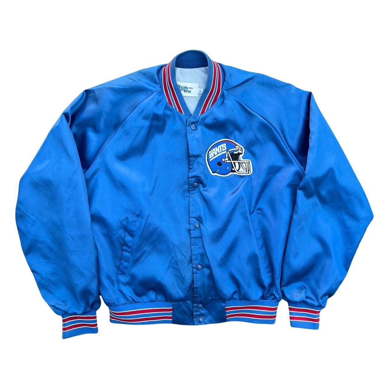 NFL Bomber Jacket 80s New York Giants NFL... - Depop