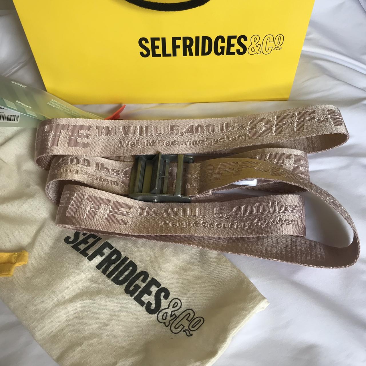 Off white pink hot sale industrial belt