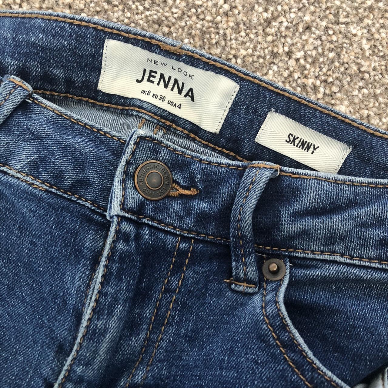 Drik Champagne Passiv New Look Jenna Skinny ripped jeans. Size 8 would... - Depop