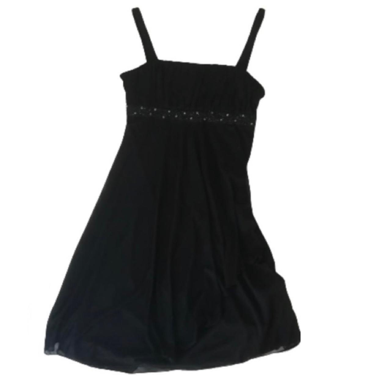 Women's Black and Silver Dress Depop