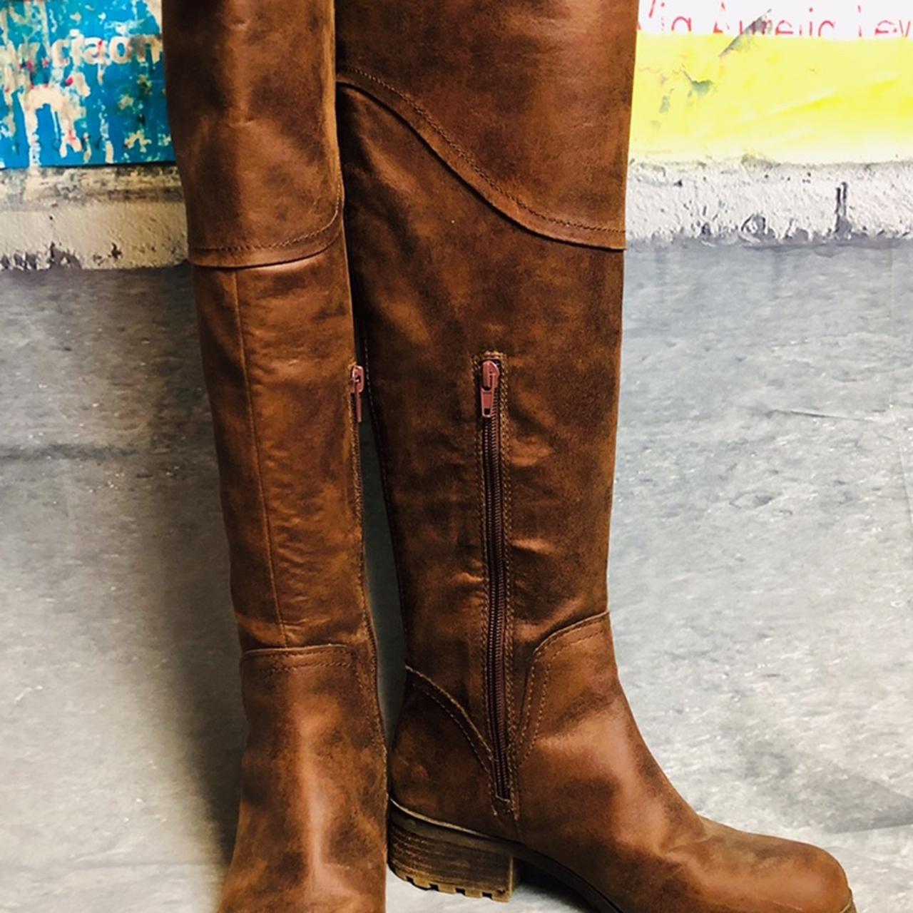 Women’s Lucky Brand Over The Knee Brown Boots. Size:... - Depop