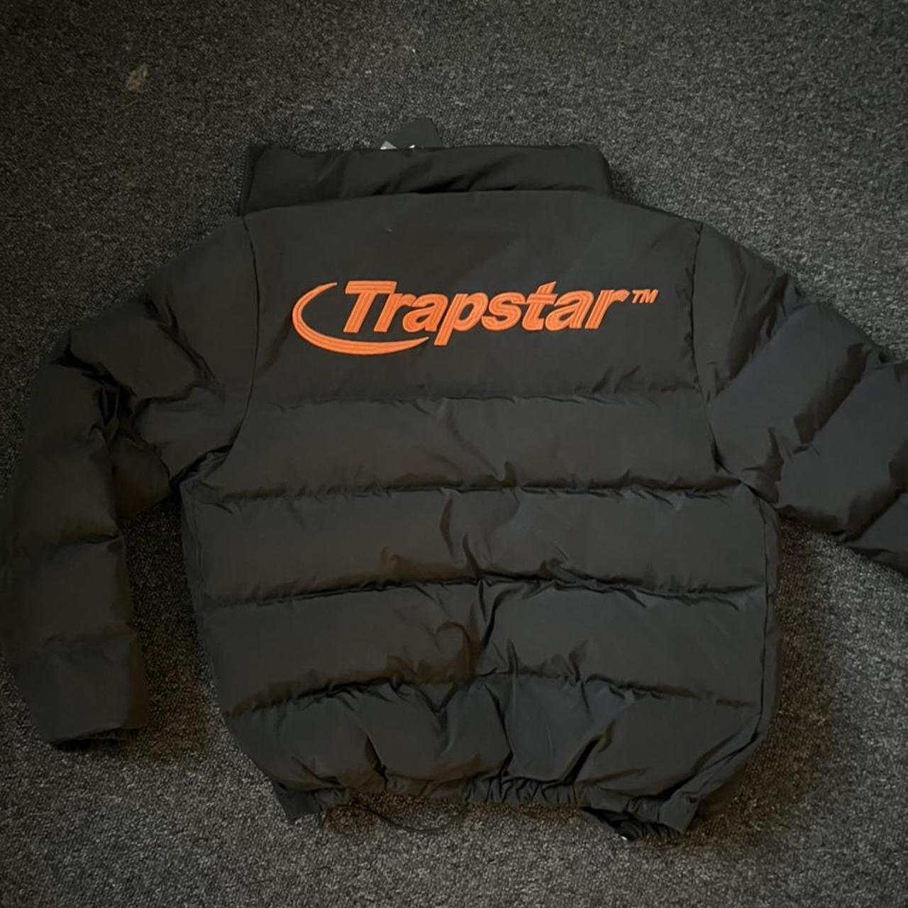 Trapstar Puffer Jacket Orange/Black, like New with... Depop