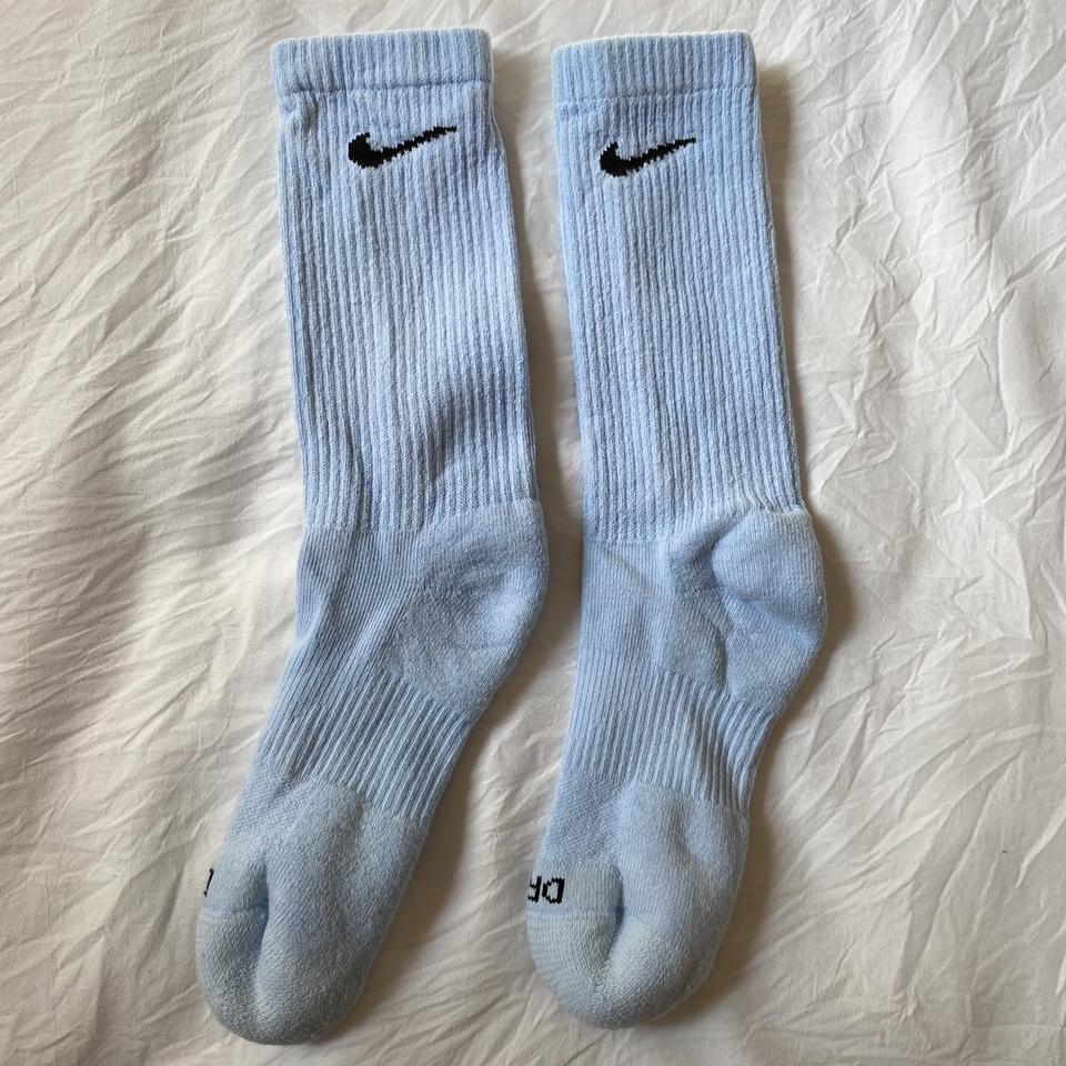 Baby blue best sale nike socks