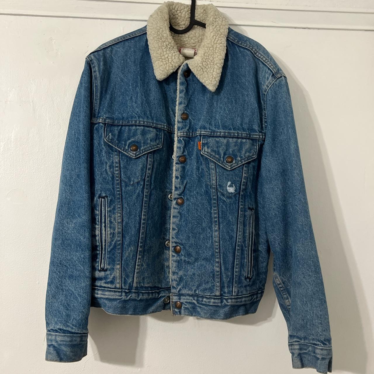 Men's Blue and Navy Jacket | Depop