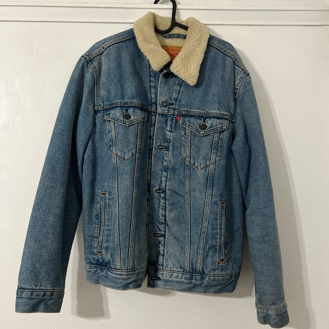 Levi's Men's Blue and Navy Jacket | Depop