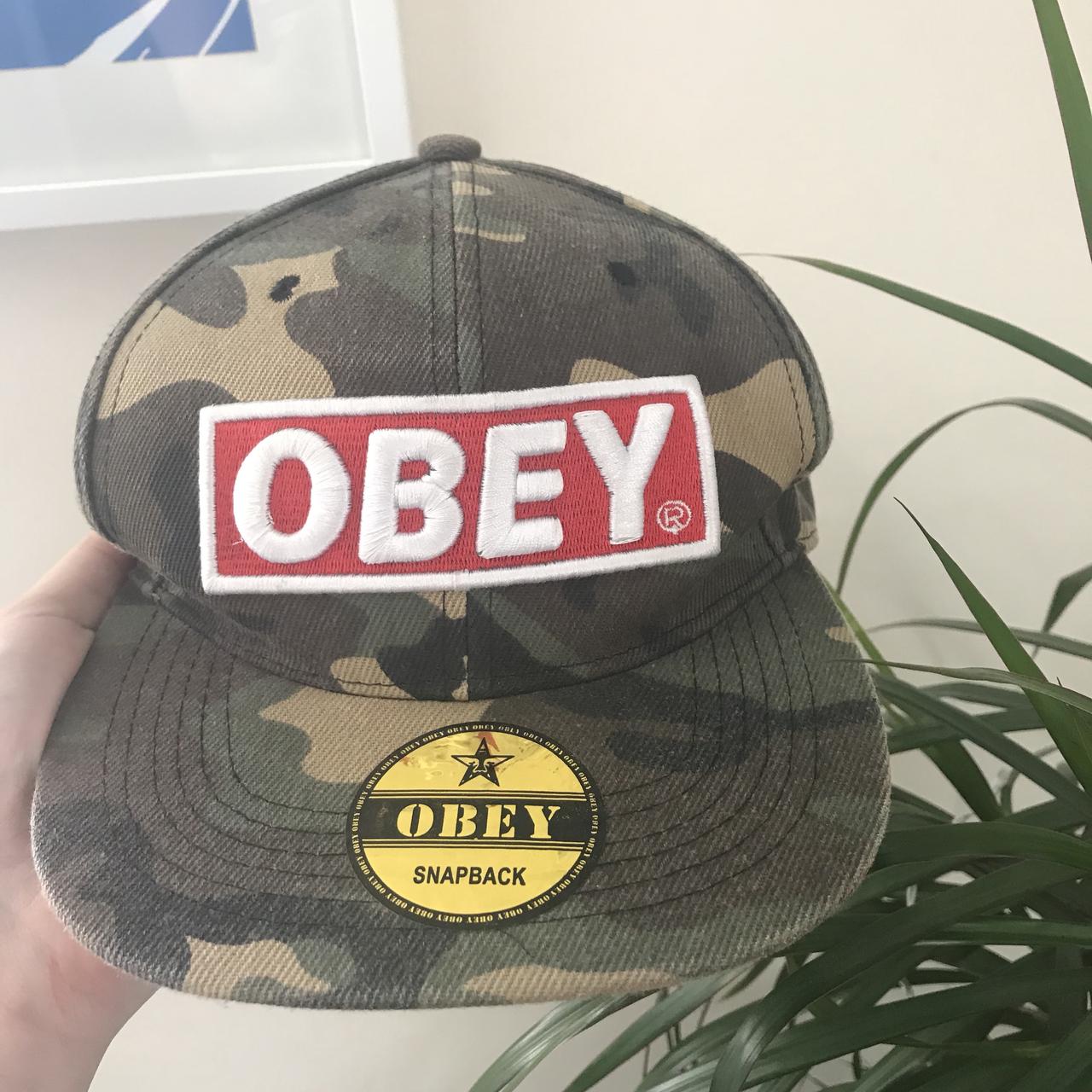 Obey store camo hat