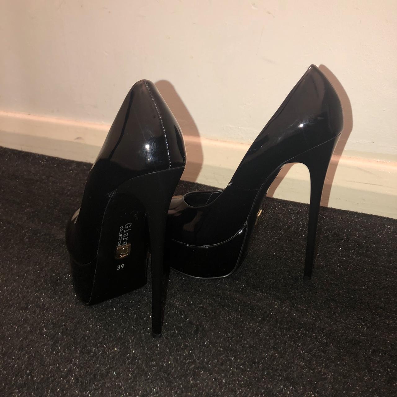 •Giaro GALANA Black Shiny Platform Pumps• •Material:... - Depop