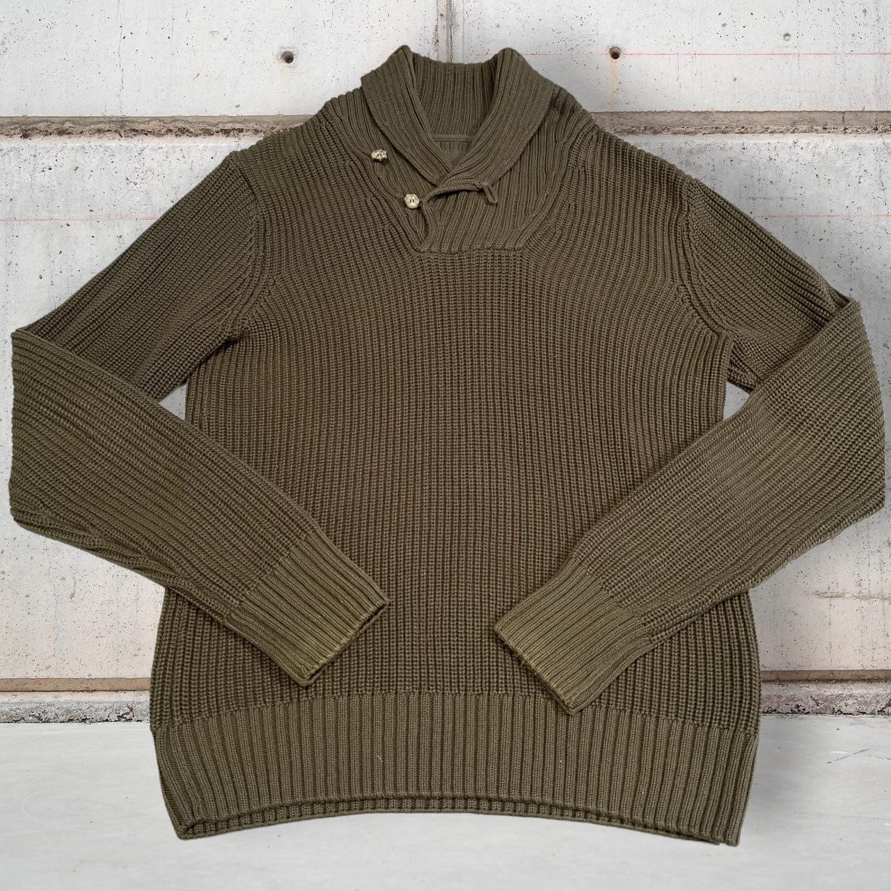 L.O.G.G. By H&M Mens Green Sweater Sz M Extra thick... - Depop