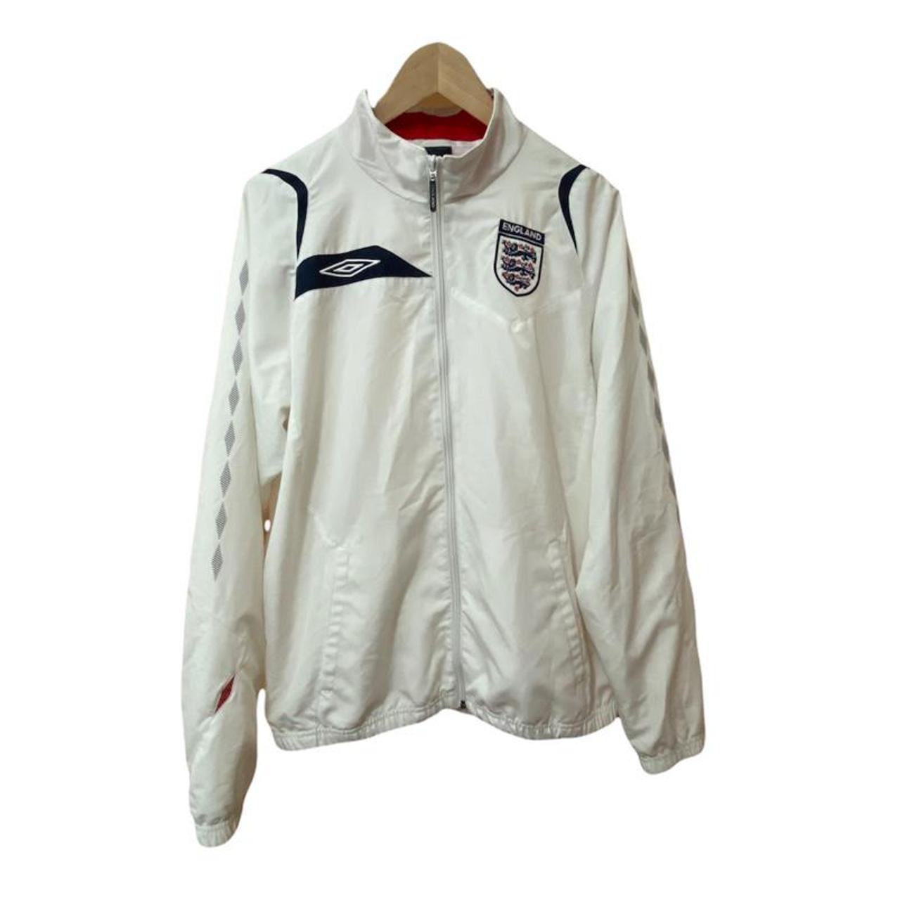 Umbro Men's White Jacket | Depop