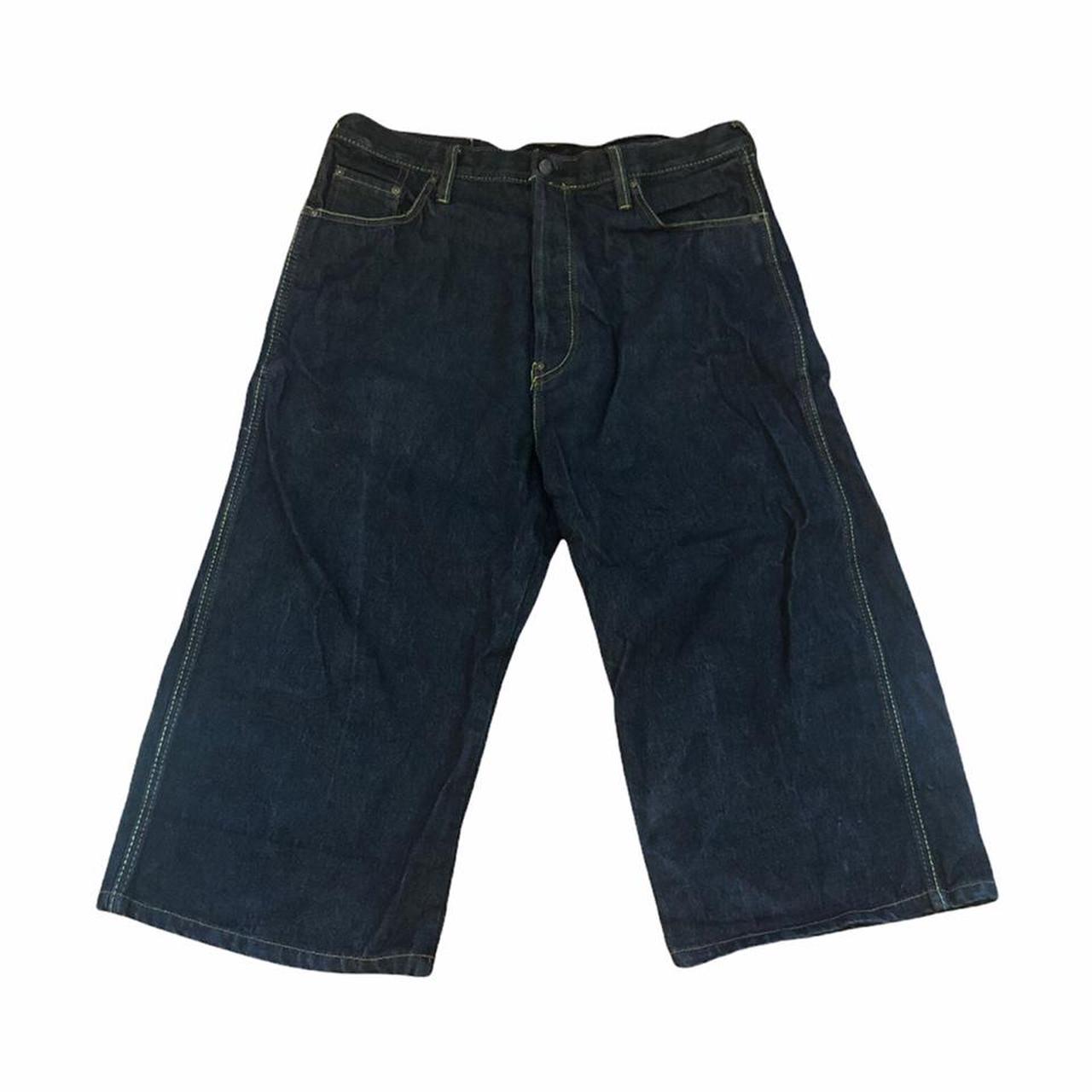 Vintage Evisu Genes Denim Shorts Jeans Size... - Depop