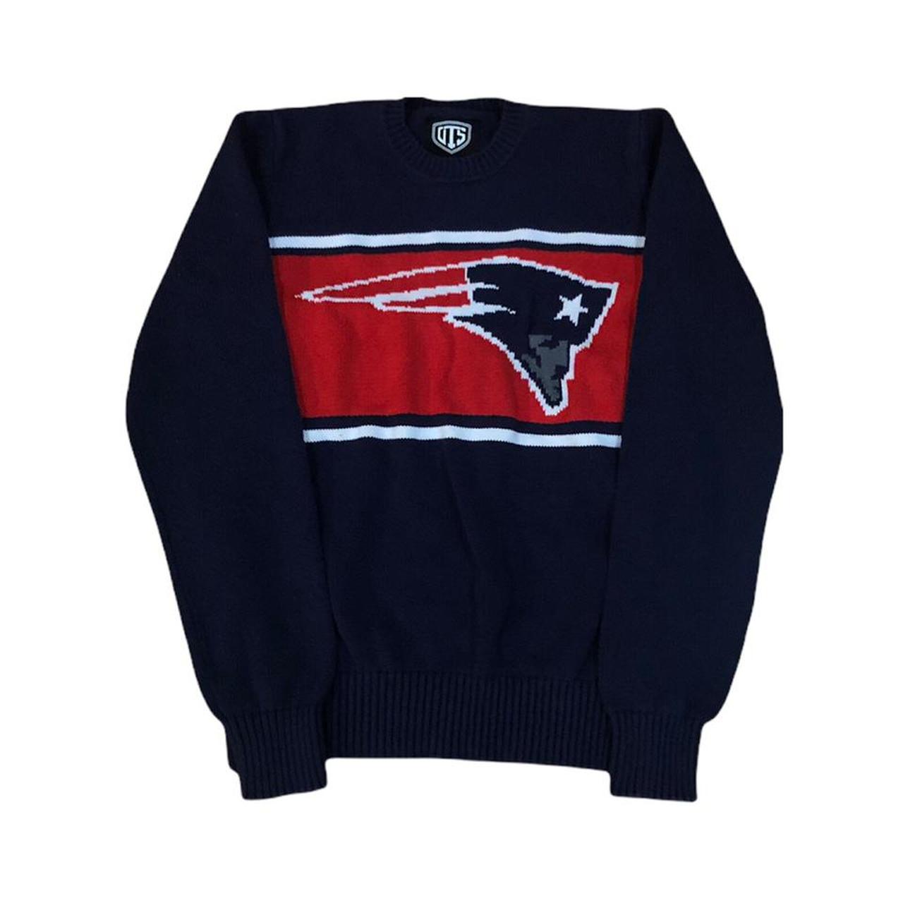 New England Patriots OTS Knit Sweater Brand: - Depop