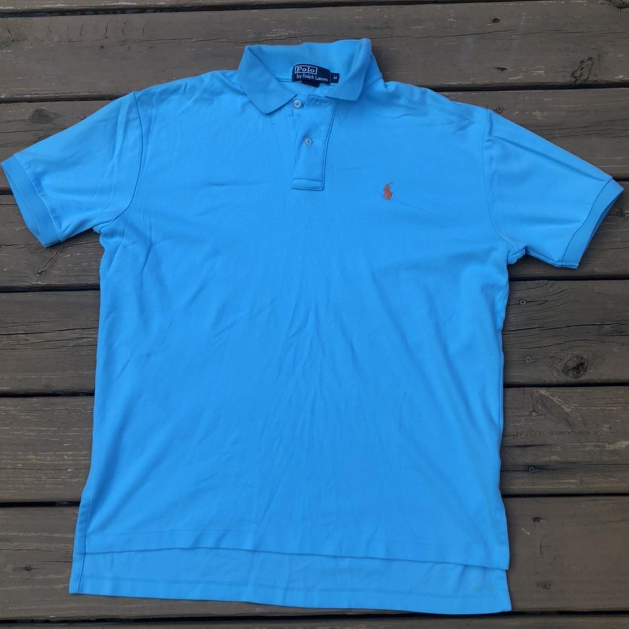 Polo Ralph Lauren Collar Shirt Turquoise Brand:... - Depop