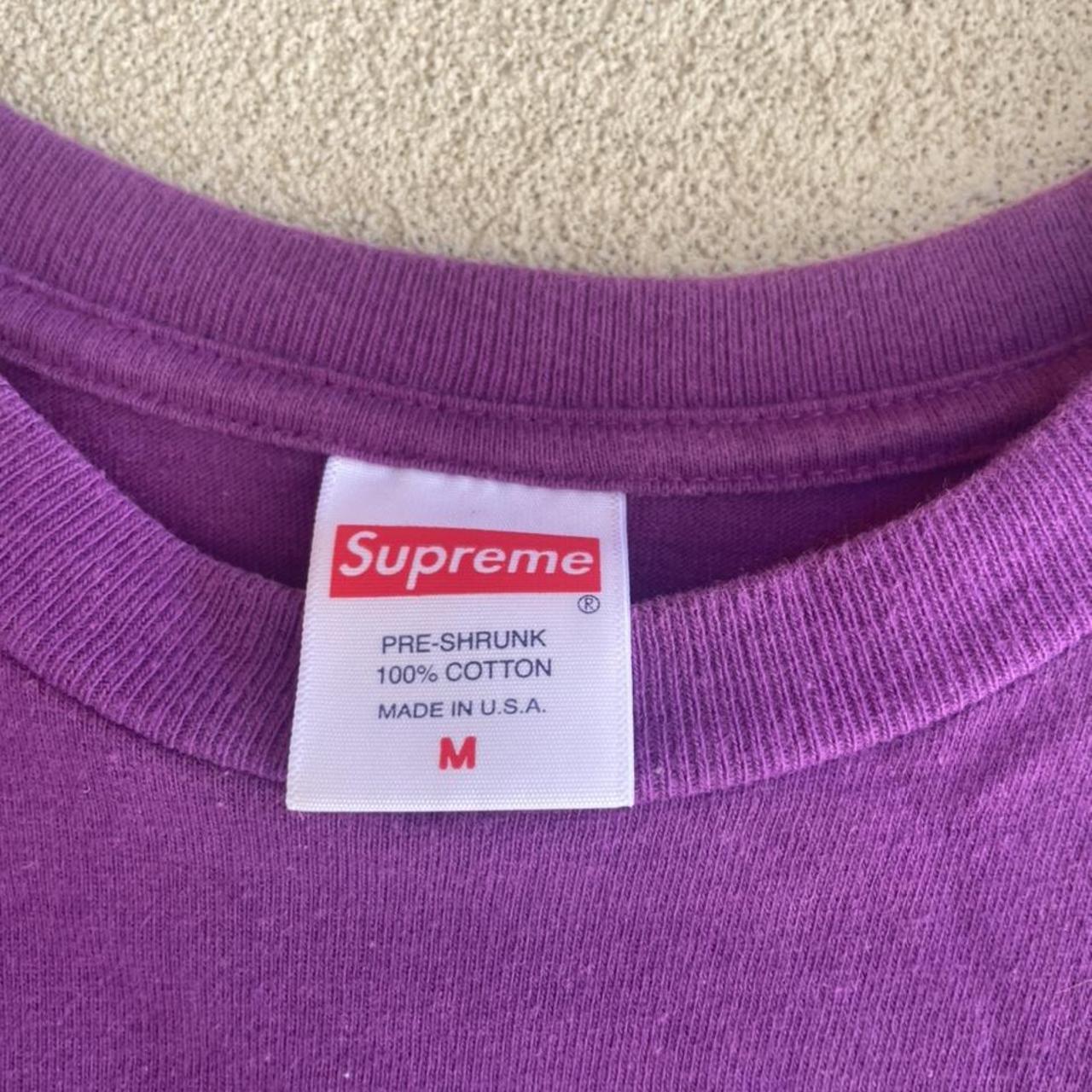 Supreme Who the fuck is supreme shirt. SS19 Purple... - Depop