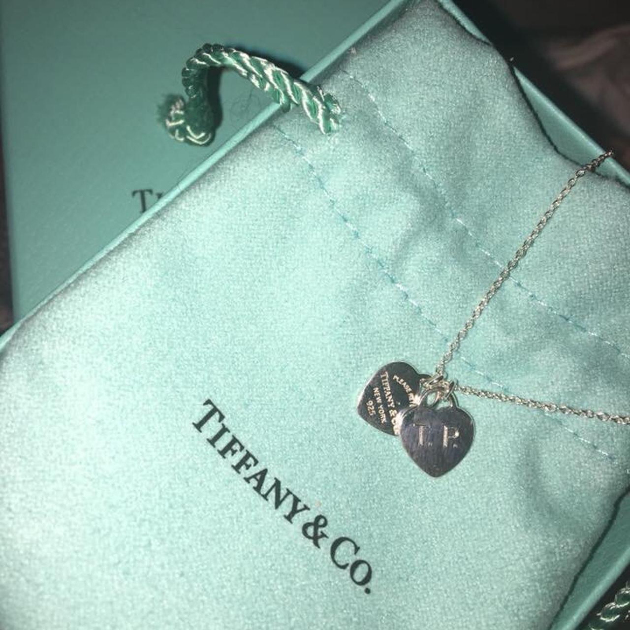 tiffany heart engraved necklace