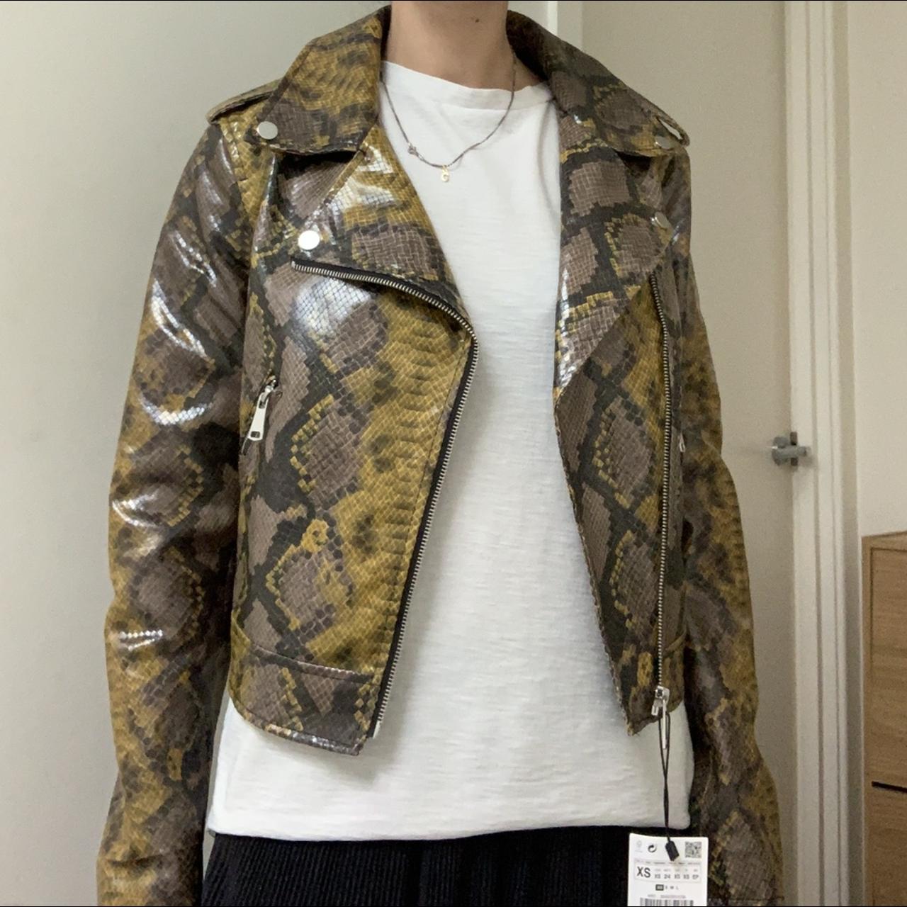 Snakeskin on sale jacket zara