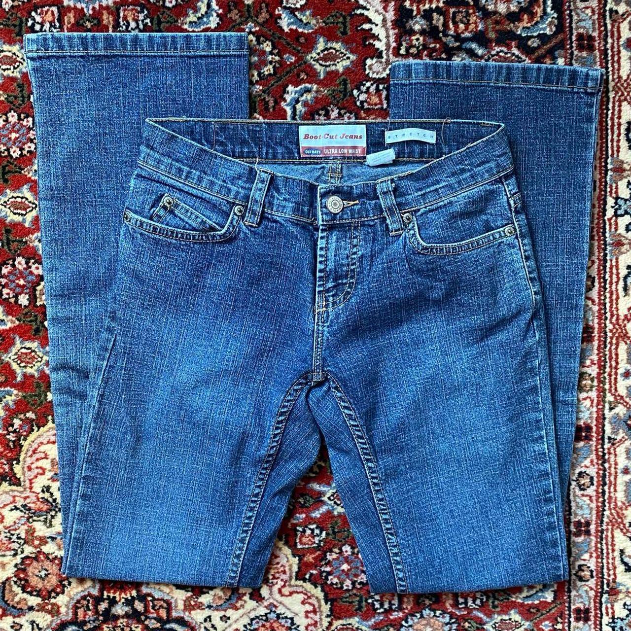 Old Navy Low Waist Stretch Boot Cut Jeans Size... Depop