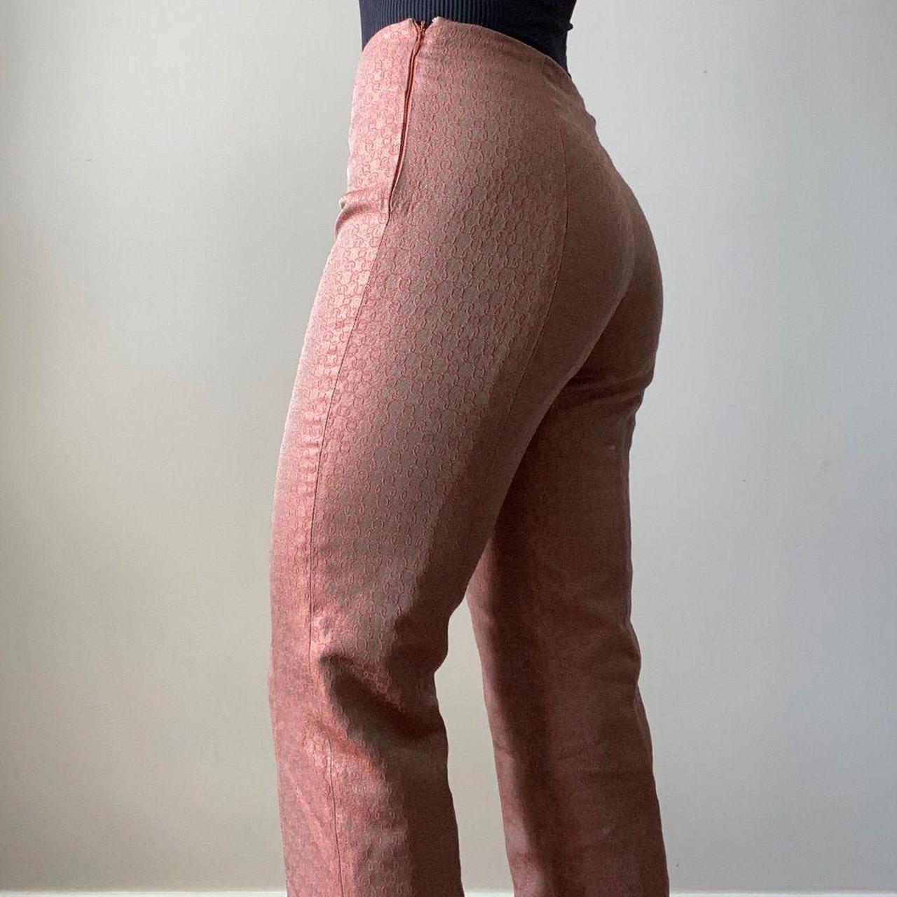 Pink High Rise Shimmer Co-ord Pants