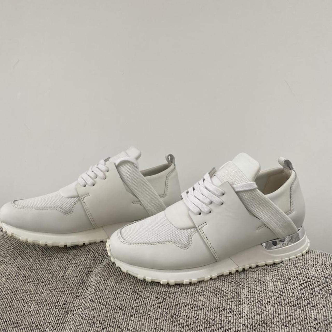 Women’s white leather Mallets Like brand new Size... Depop