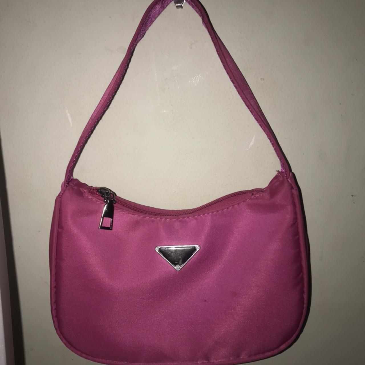 Hot pink Prada dupe bag. (There isn't a stain on the - Depop