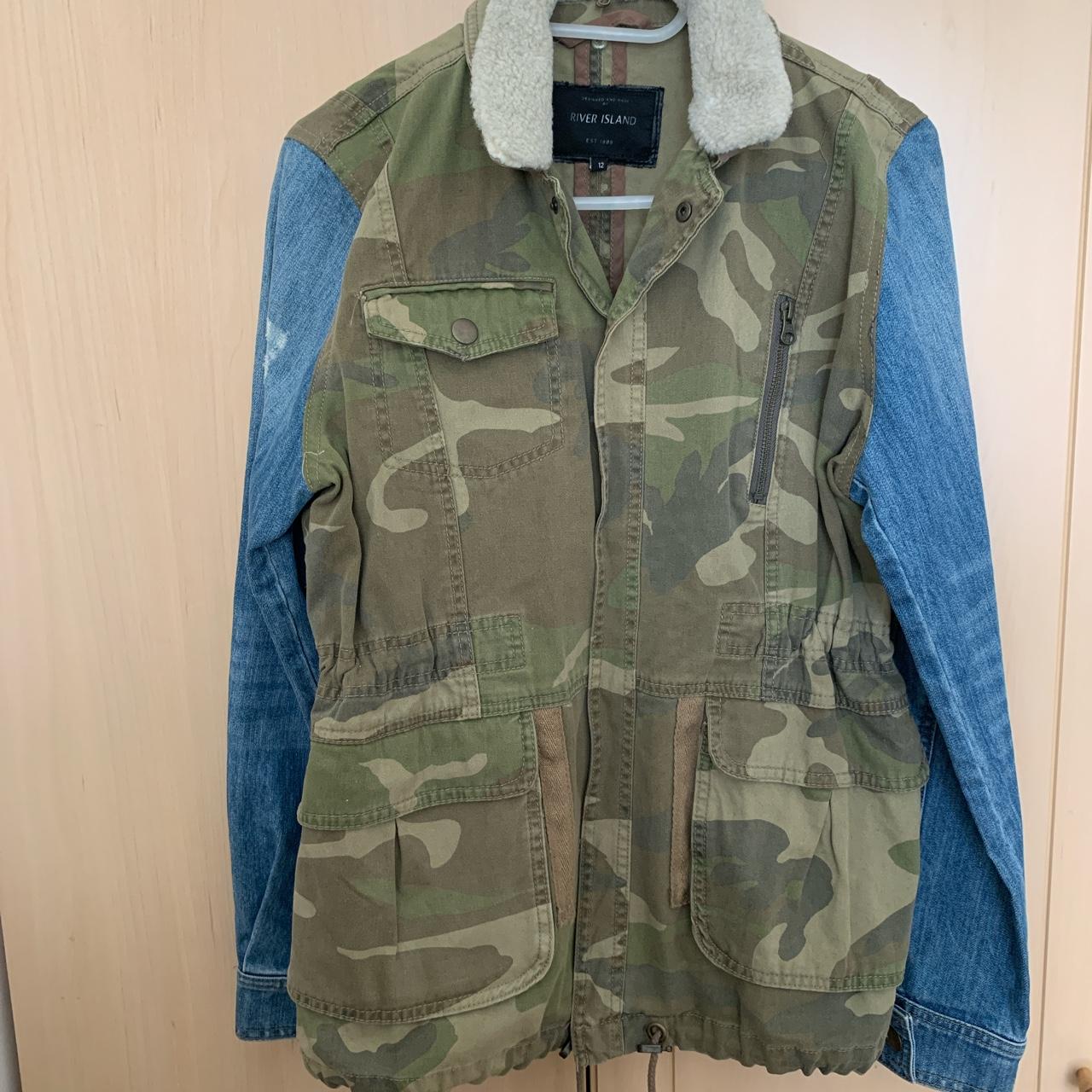 River island clearance camo jacket