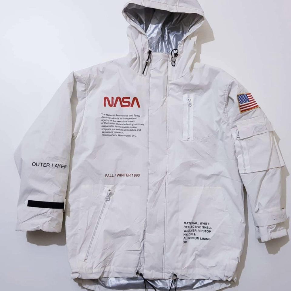 Rare Heron Preston 3M Reflective Nasa Parka. Depop