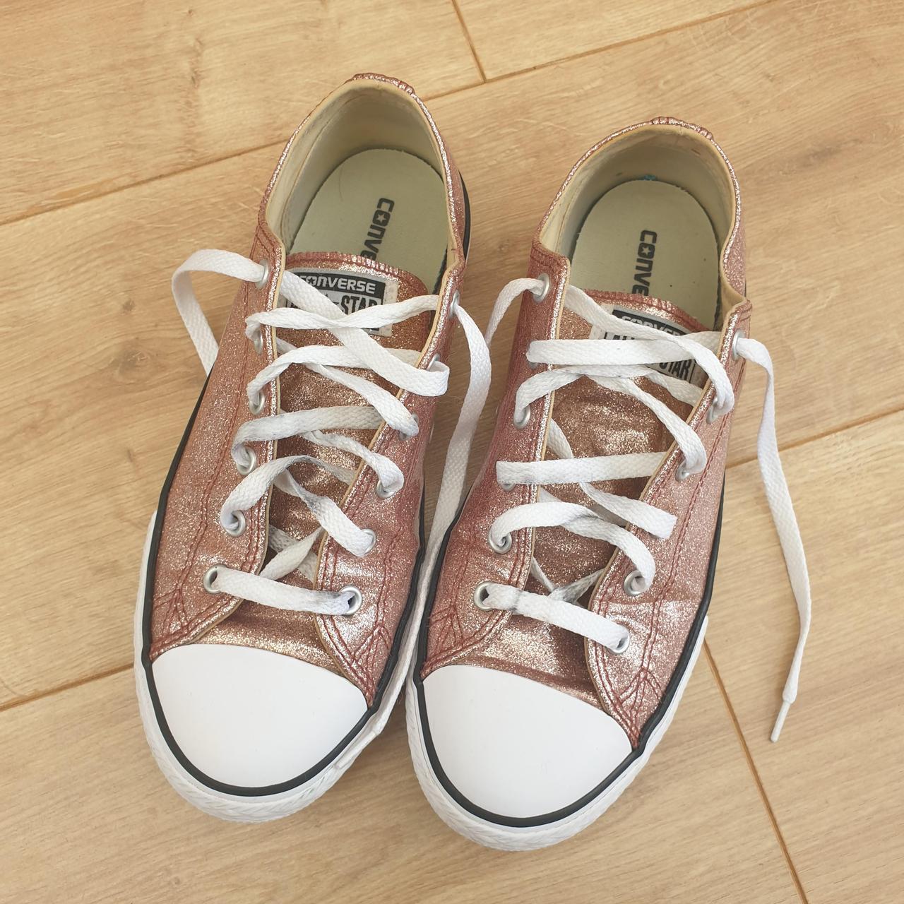 Converse basse 2024 rose metallic