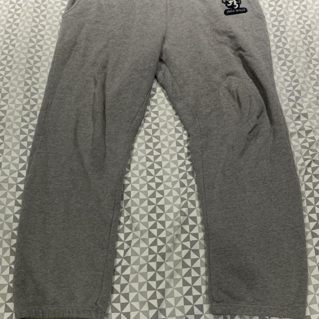 grey straight leg joggers jack wills size xl bought... Depop