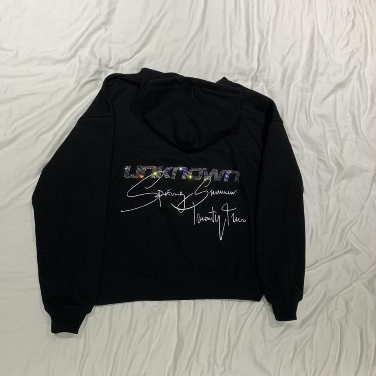 unknown london hoodie spring パーカー　短丈 Unknown London Black and Purple Hoodie \u2013 DoorStop