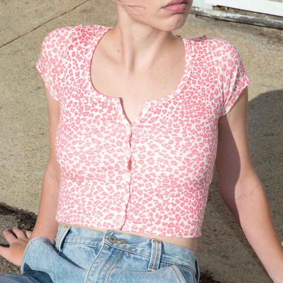 Brandy melville pink zelly top on Mercari