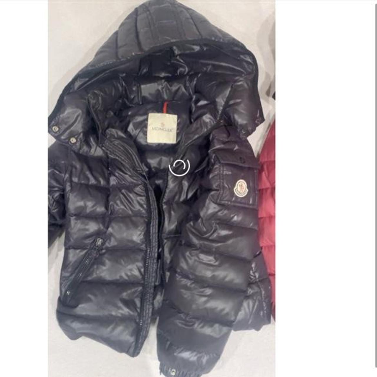 Moncler black glossy puffer jacket Brought for... - Depop