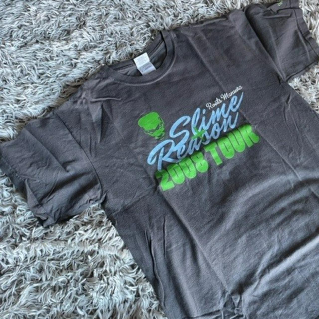 Roots Manuva 'Slime & Reason - 2008 Tour' t-shirt —... - Depop