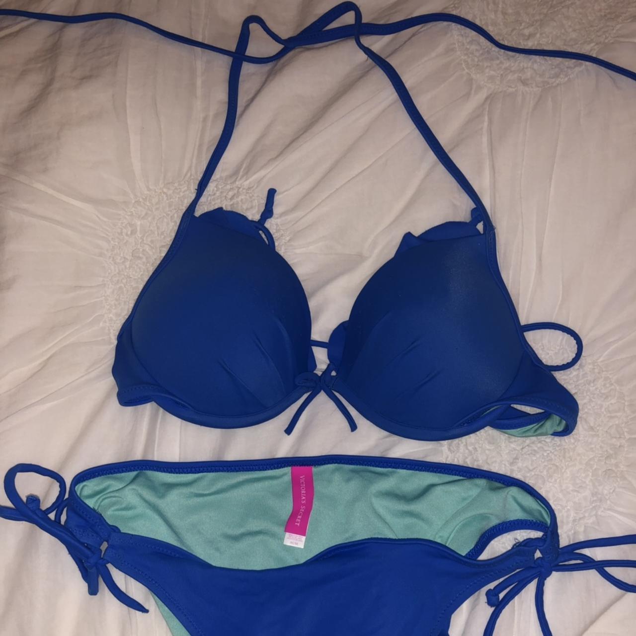 Victoria Secret Blue Bikini Set 🌊 Top: 34B - Depop