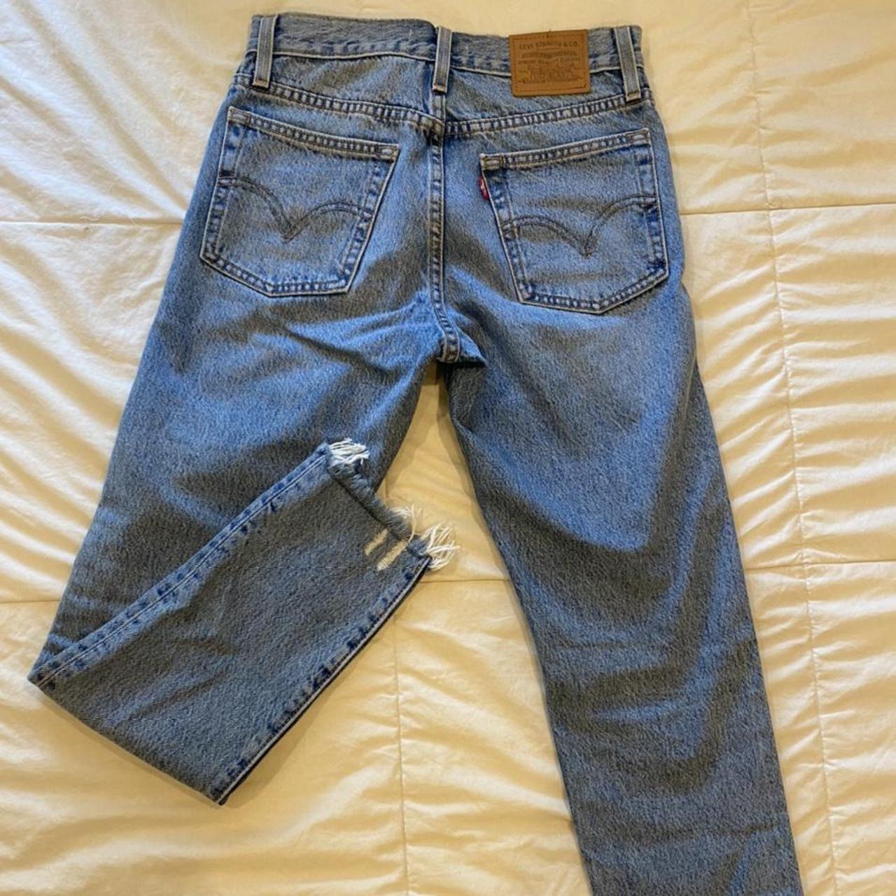 Levi 501 wedgie straight jeans. Worn once* for... - Depop