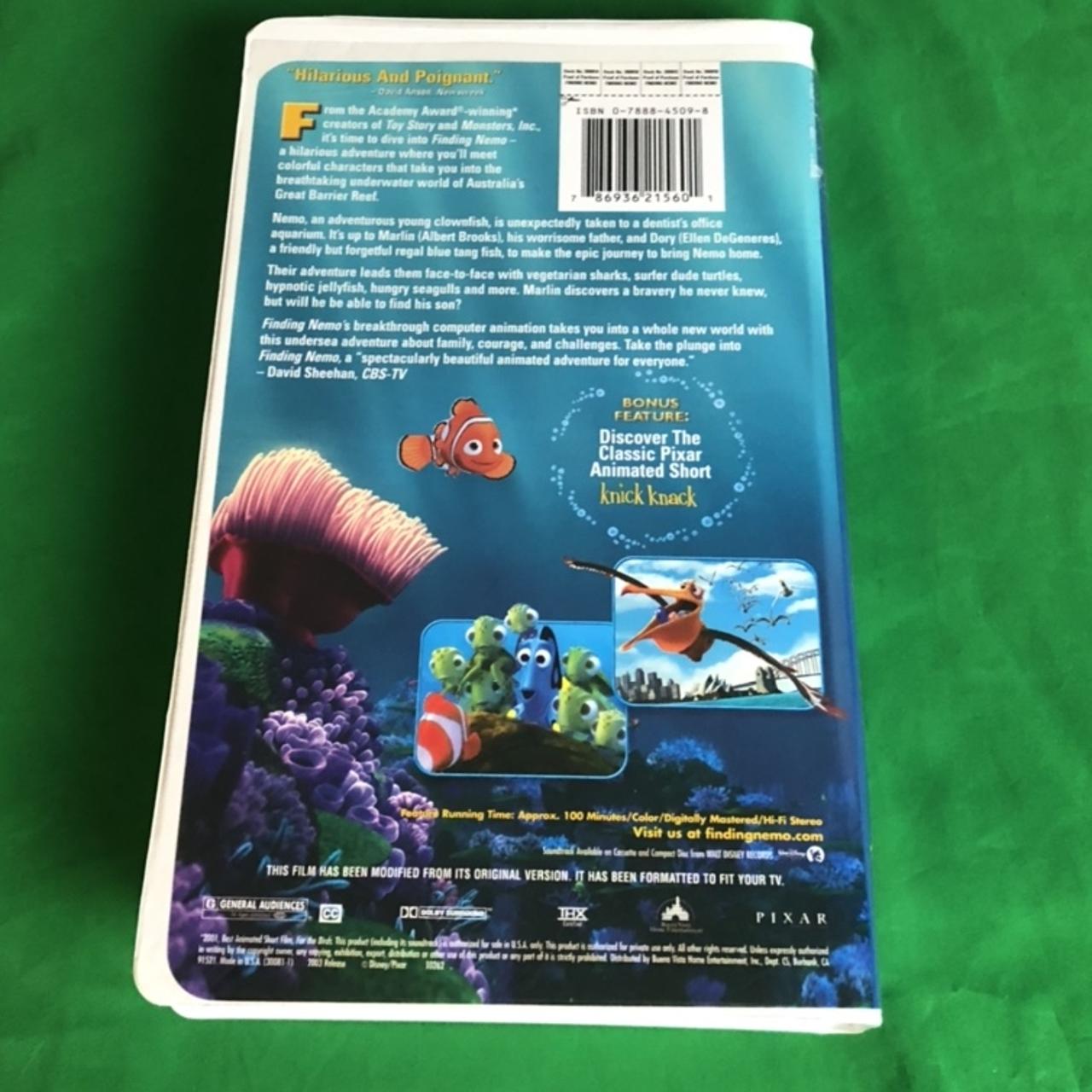 Finding Nemo VHS Disney Pixar 2000s breakout hit... - Depop