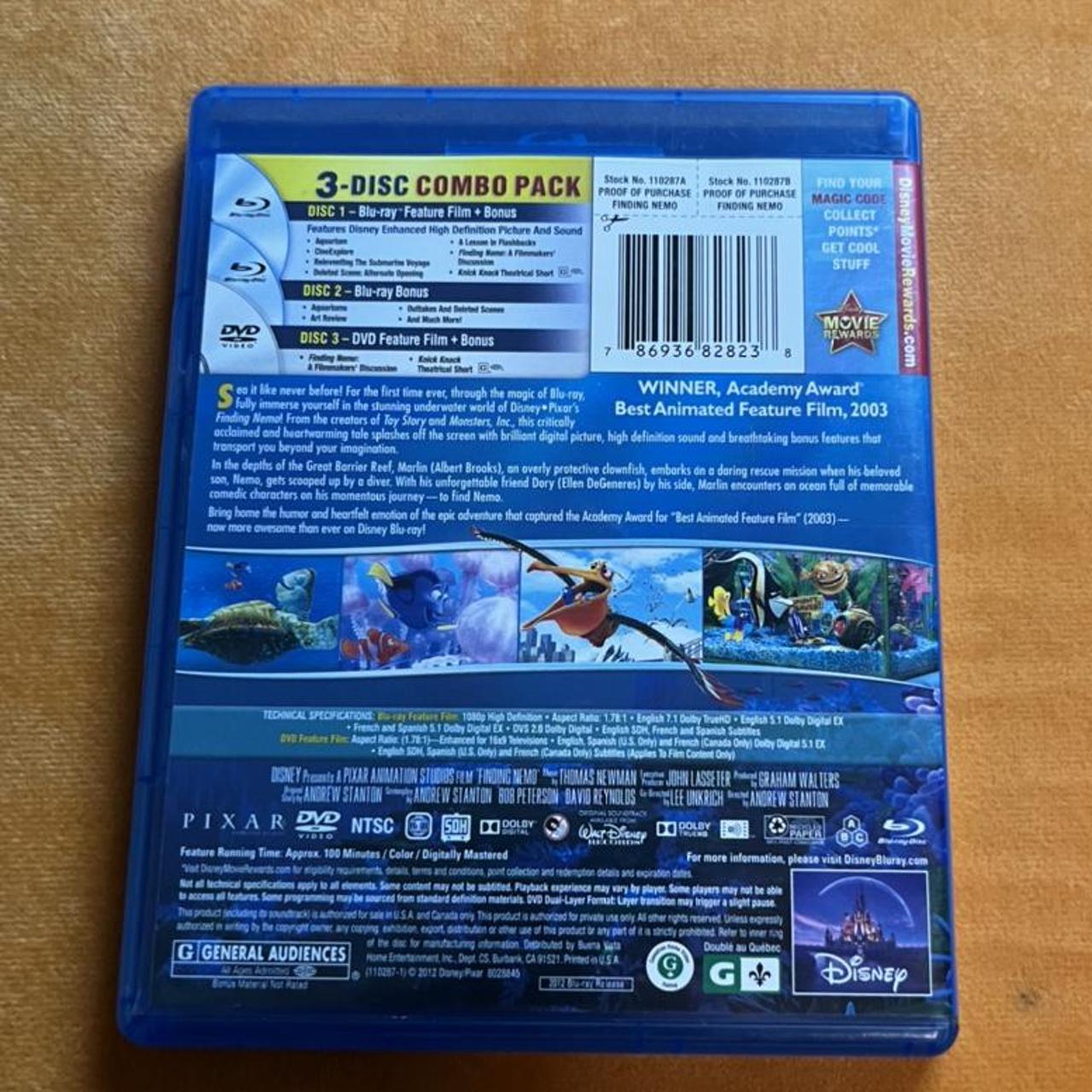 Finding Nemo collectors edition Blu Ray 3 disk... - Depop